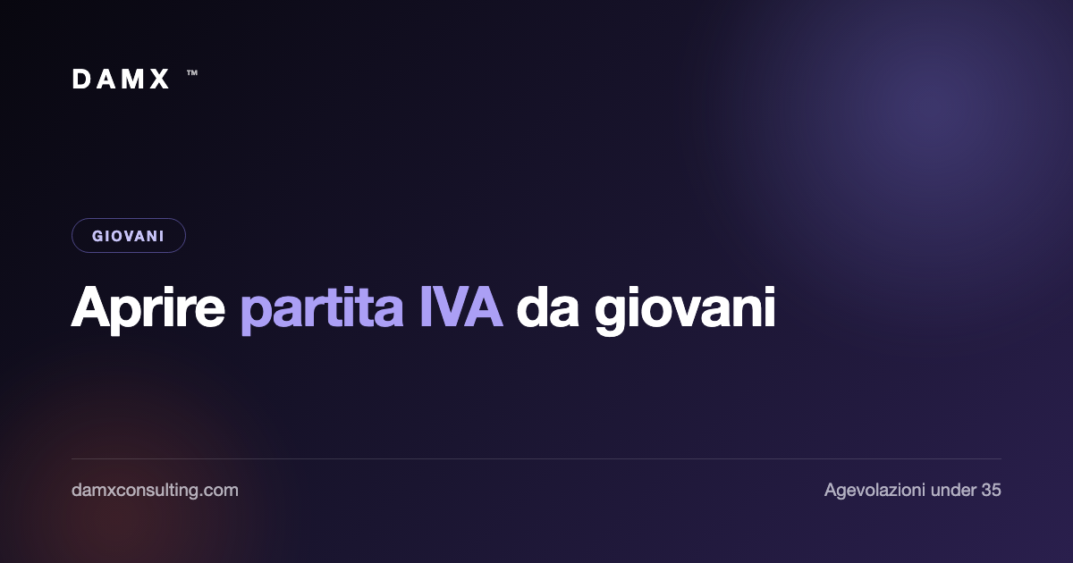 aprire partita iva giovani agevolazioni