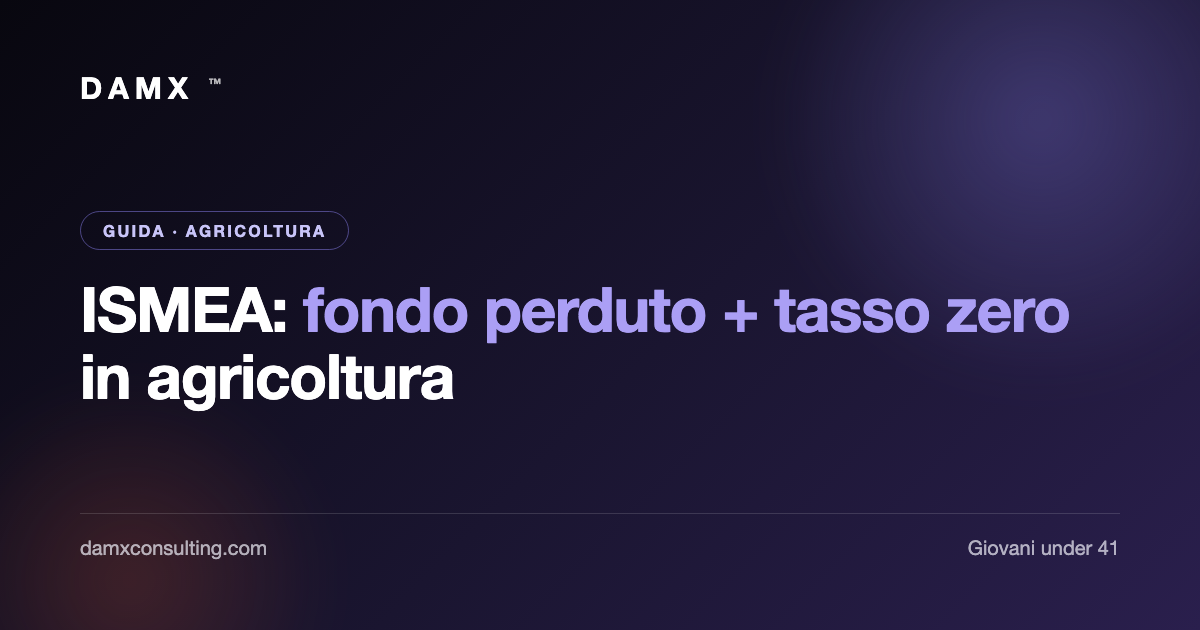ismea giovani agricoltori