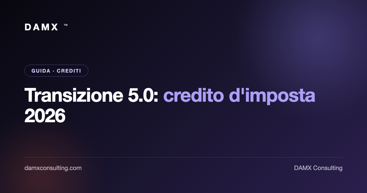transizione 5 0 2026